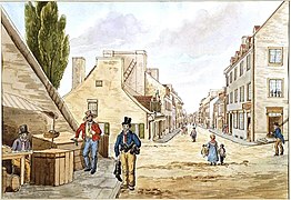 En 1829, près de la rue D'Auteuil, par Cockburn