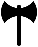 The Labrys, a lesbian-feminist symbol. Labrys-symbol.svg