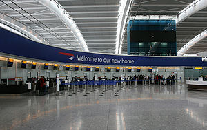 Terminal 5 at London Heathrow Airport
