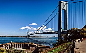 The Verrazzano-Narrows Bridge as seen from Fort Wadsworth on Staten Island