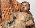 Madonna and Child, polychrome stone, detail, c. 1490. Museo Nacional de Escultura, Valladolid