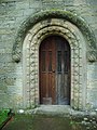 The main door of St Mary's Church, Wreay