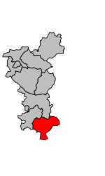 Cantone di Brossac – Mappa