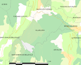 Mapa obce Villarlurin