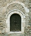 Portal der romanischen Kirche Saint-Saturnin in Montesquieu-des-Albères