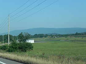 Vue du mont Magazine depuis le sud-est.