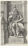 ミケランジェロの『モーゼ像』の版画