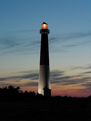English: Barnegat Lighthouse in Barnegat Light...