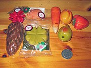 A selection of different marzipan products produced by Niederegger.