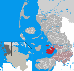 Nordstrand sijaitsee Pohjois-Saksassa, Pohjanmeren rannikolla.