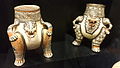 Ceramic tripod pots with jaguar motifs