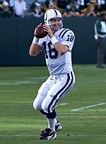 Peyton Manning, jogando pelo Indianapolis Colts.