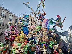 17/03: Falla de l'Exposició de l'any 2023, guanyadora del Primer Premi de Secció Especial.