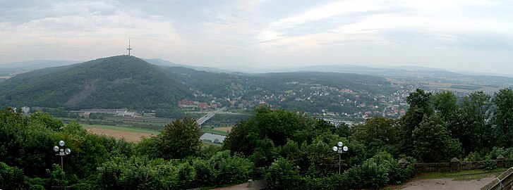 Zicht op Porta Westfalica