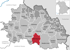 Poziția localității Röhrnbach