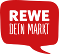 Rewe-Logo mit Zusatz DEIN MARKT
