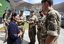 Patel visiting British troops in 2017 Rt Hon Priti Patel MP - Tortola, 24 September 2017 (23479788538).jpg