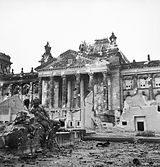 Reichstag Ruins of the Reichstag in Berlin, 3 June 1945