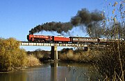 5. KW Die Schmalspur-Dampflokomotive Nr. 26 3450 der SAR-Klasse 26 der südafrikanischen Transnet in der Nähe von Perdeberg (Juli 1999).