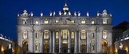 Saint Peter's Basilica at night HD.jpg