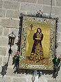 Azulejo en el exterior de la iglesia.