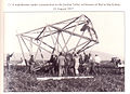 The watchtower being erected at Sha'ar HaGolan, 21 August 1937