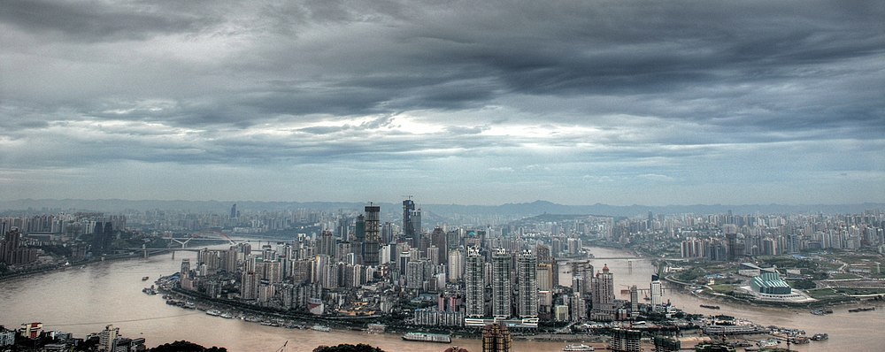 Panorama von Chongqing 2010