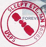 Postmark from City of Sleepy Eye