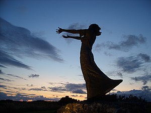 This is a sculpture in Rosses Point, County Sl...