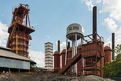 Sloss Furnaces, Birmingham AL, North view 20160714 1.jpg