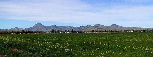 Sutter Buttes en el norte de California