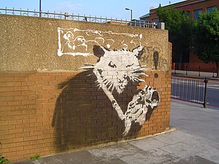 Banksyn rotta Lontoon City Roadilla.