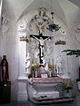 Crucifix on top of the holy stairs