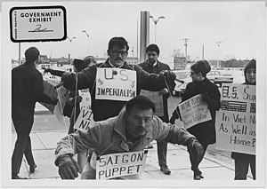 Vietnam War protesters. 1967. Wichita, Kans - ...