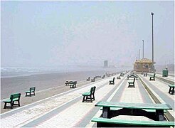 A view of Clifton Beach, Karachi.