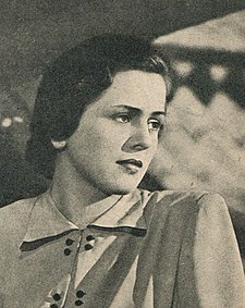 Vlasta Matulová ve filmu Přijdu hned, 1942