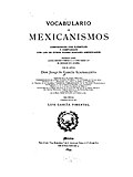 Miniatura para Vocabulario de mexicanismos