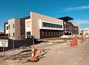 建设中的新沃伦县法院，摄于2021年12月