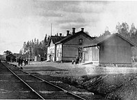Первый вокзал ст. Алхо, 1930 год