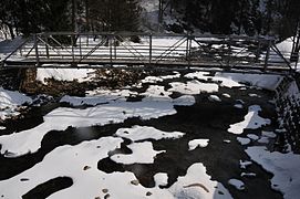 Mündung in die Elbe (im Hintergrund)