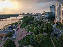 The Berezniaky neighbourhood in Dniprovskyi District 2018-07-15 Dniprovska Embankment, Berezniaky, Kyiv 2.jpg