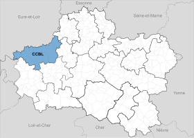 Localisation de Communauté de communes de la Beauce loirétaine