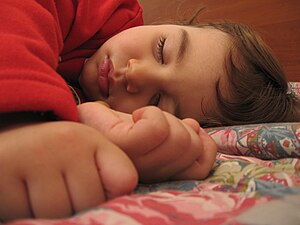 A child sleeping.