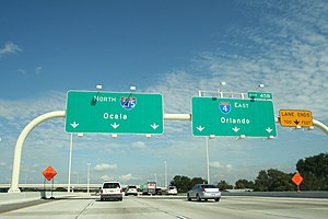 Interstate 275, approaching the Interstate 4 e...