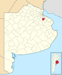Partido di San Vicente – Mappa