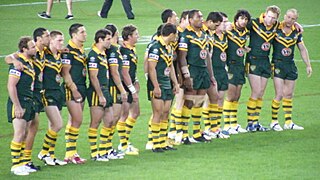 Équipe d'Australie de rugby à XIII, en 2008.