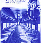 The interior of the observation car.