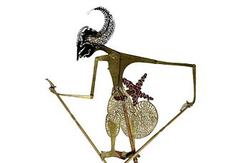 Shadow puppet representing Raden Arjuna