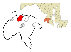 Location of Bennsville, Maryland
