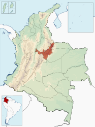 Localización de Boyacá